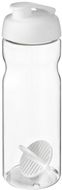 H2O Active® Base 650 ml -shakerpullo, valkoinen, läpikuultava-valkoinen liikelahja logopainatuksella