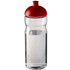 H2O Active® Base 650 ml kupukantinen urheilujuomapullo, läpikuultava-valkoinen, punainen liikelahja logopainatuksella