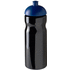 H2O Active® Base 650 ml kupukantinen urheilujuomapullo, sininen, musta liikelahja logopainatuksella