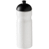 H2O Active® Base 650 ml kupukantinen urheilujuomapullo, valkoinen, musta liikelahja logopainatuksella