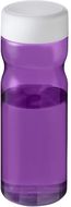 H2O Active® Base 650 ml vesipullo kierrekannella, valkoinen, violetti liikelahja logopainatuksella