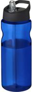 H2O Active® Base Tritan 650 ml urheilujuomapullo nokallisella korkilla, sininen, musta liikelahja logopainatuksella
