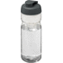 H2O Active® Base Tritan 650 ml urheilujuomapullo pikalukittavalla korkilla, läpikuultava-valkoinen, harmaa liikelahja logopainatuksella