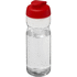 H2O Active® Base Tritan 650 ml urheilujuomapullo pikalukittavalla korkilla, läpikuultava-valkoinen, punainen liikelahja logopainatuksella
