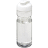 H2O Active® Base Tritan 650 ml urheilujuomapullo pikalukittavalla korkilla, valkoinen, läpikuultava-valkoinen liikelahja logopainatuksella