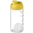 H2O Active® Bop 500 ml -shakerpullo, läpikuultava-valkoinen, keltainen liikelahja logopainatuksella