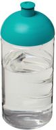 H2O Active® Bop 500 ml kupukantinen pullo, läpikuultava-valkoinen, aqua-blue liikelahja logopainatuksella
