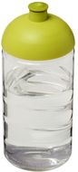 H2O Active® Bop 500 ml kupukantinen pullo, läpikuultava-valkoinen, kalkinvihreä liikelahja logopainatuksella