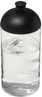 H2O Active® Bop 500 ml kupukantinen pullo, läpikuultava-valkoinen, musta liikelahja logopainatuksella