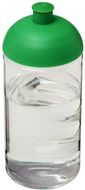 H2O Active® Bop 500 ml kupukantinen pullo, läpikuultava-valkoinen, vihreä liikelahja logopainatuksella