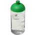 H2O Active® Bop 500 ml kupukantinen pullo, läpikuultava-valkoinen, vihreä liikelahja logopainatuksella