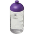 H2O Active® Bop 500 ml kupukantinen pullo, läpikuultava-valkoinen, violetti liikelahja logopainatuksella