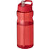 H2O Active® Eco Base 650 ml -urheilujuomapullo kaatonokkakannella, punainen liikelahja logopainatuksella
