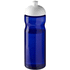 H2O Active® Eco Base 650 ml -urheilujuomapullo kupukannella, valkoinen, sininen liikelahja logopainatuksella