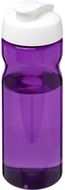 H2O Active® Eco Base 650 ml -urheilujuomapullo läppäkannella, valkoinen, violetti liikelahja logopainatuksella