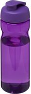 H2O Active® Eco Base 650 ml -urheilujuomapullo läppäkannella, violetti liikelahja logopainatuksella
