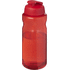 H2O Active® Eco Big Base 1 litran urheilujuomapullo flip lid -kannella, punainen, punainen liikelahja logopainatuksella