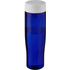 H2O Active® Eco Tempo 700 ml:n urheilujuomapullo kierrekorkilla, valkoinen, sininen liikelahja logopainatuksella