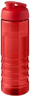 H2O Active® Eco Treble 750 ml:n juomapullo flip lid -kannella, punainen liikelahja logopainatuksella