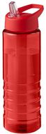 H2O Active® Eco Treble 750 ml:n juomapullo sporttikorkilla, punainen liikelahja logopainatuksella