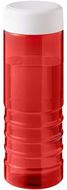 H2O Active® Eco Treble 750 ml:n urheilujuomapullo kierrekannella, valkoinen, punainen liikelahja logopainatuksella