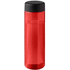 H2O Active® Eco Vibe 850 ml:n juomapullo kierrekorkilla, musta, punainen liikelahja logopainatuksella