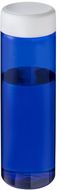 H2O Active® Eco Vibe 850 ml:n juomapullo kierrekorkilla, valkoinen, sininen liikelahja logopainatuksella