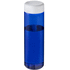 H2O Active® Eco Vibe 850 ml:n juomapullo kierrekorkilla, valkoinen, sininen liikelahja logopainatuksella