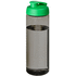 H2O Active® Eco Vibe 850 ml:n juomapullo läppäkannella, kivihiili, vihreä liikelahja logopainatuksella