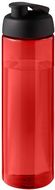 H2O Active® Eco Vibe 850 ml:n juomapullo läppäkannella, musta, punainen liikelahja logopainatuksella