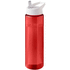 H2O Active® Eco Vibe 850 ml:n juomapullo sporttikannella, valkoinen, punainen liikelahja logopainatuksella
