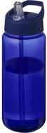 H2O Active® Octave Tritan 600 ml urheilujuomapullo nokallisella korkilla, sininen liikelahja logopainatuksella
