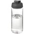 H2O Active® Octave Tritan 600 ml urheilujuomapullo pikalukittavalla korkilla, läpikuultava-valkoinen, harmaa liikelahja logopainatuksella