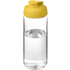 H2O Active® Octave Tritan 600 ml urheilujuomapullo pikalukittavalla korkilla, läpikuultava-valkoinen, keltainen liikelahja logopainatuksella