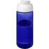 H2O Active® Octave Tritan 600 ml urheilujuomapullo pikalukittavalla korkilla, valkoinen, sininen liikelahja logopainatuksella
