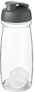 H2O Active® Pulse 600 ml -shakerpullo, läpikuultava-valkoinen, harmaa liikelahja logopainatuksella