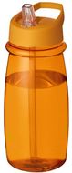 H2O Active® Pulse 600 ml -urheilujuomapullo kaatonokkakannella, oranssi liikelahja logopainatuksella