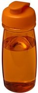 H2O Active® Pulse 600 ml flip kansi urheilujuomapullo, oranssi liikelahja logopainatuksella