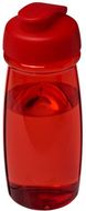H2O Active® Pulse 600 ml flip kansi urheilujuomapullo, punainen liikelahja logopainatuksella