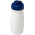 H2O Active® Pulse 600 ml flip kansi urheilujuomapullo, valkoinen, kuninkaallinen liikelahja logopainatuksella