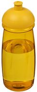 H2O Active® Pulse 600 ml kupukantinen urheilujuomapullo, keltainen liikelahja logopainatuksella