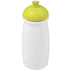 H2O Active® Pulse 600 ml kupukantinen urheilujuomapullo, valkoinen, kalkinvihreä liikelahja logopainatuksella