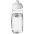 H2O Active® Pulse 600 ml kupukantinen urheilujuomapullo, valkoinen, läpikuultava-valkoinen liikelahja logopainatuksella