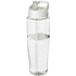 H2O Active® Tempo 700 ml kaatonokkakantinen urheilujuomapullo, valkoinen, läpikuultava-valkoinen liikelahja logopainatuksella