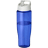 H2O Active® Tempo 700 ml kaatonokkakantinen urheilujuomapullo, valkoinen, sininen liikelahja logopainatuksella