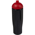 H2O Active® Tempo 700 ml kupukantinen urheilujuomapullo, musta, punainen liikelahja logopainatuksella