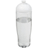 H2O Active® Tempo 700 ml kupukantinen urheilujuomapullo, valkoinen, läpikuultava-valkoinen liikelahja logopainatuksella