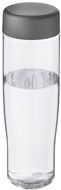 H2O Active® Tempo 700 ml vesipullo kierrekannella, läpikuultava-valkoinen, myrskyinen-harmaa liikelahja logopainatuksella