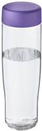 H2O Active® Tempo 700 ml vesipullo kierrekannella, läpikuultava-valkoinen, violetti liikelahja logopainatuksella