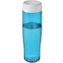 H2O Active® Tempo 700 ml vesipullo kierrekannella, valkoinen, aqua-blue liikelahja logopainatuksella